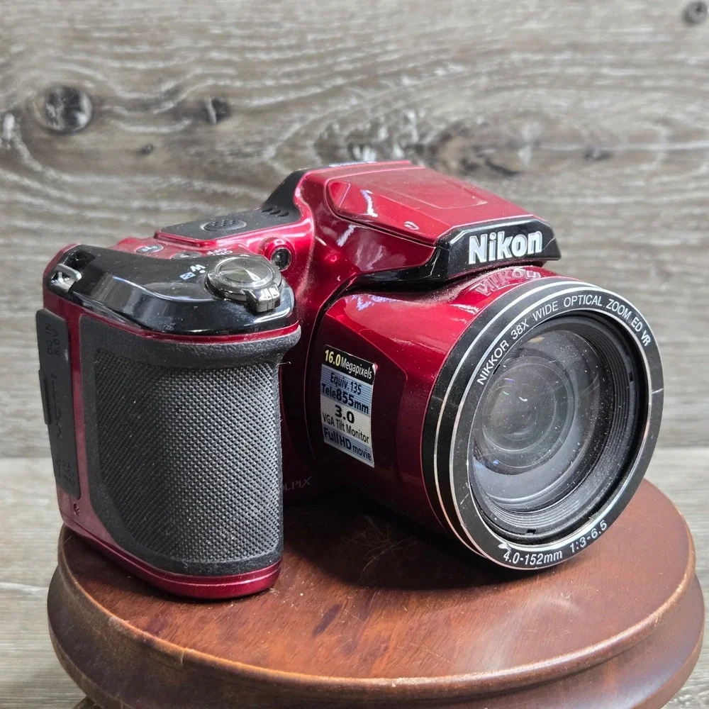 Nikon COOLPIX L840 Digital Camera Red 16.0MP 38x Opt Zoom WiFi Full HD Tested